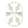 Sneeuw - Japandi - Winter - Decoratie Wandcirkel Ovaal Glas middel -3d