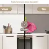 Planten - Anthurium - Groen - Roze keuken achterwand 2 middel -voor-na2_NL