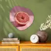 Grapefruit - Roze - Disco - Shiny Wandcirkel Organisch Forex 3mm klein -sfeer2