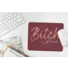 Bitch please - Rood - Blauw muismat rubber klein -witbureau
