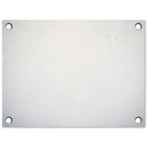 Beton - Wit - Modern tuinposter los doek klein -3d
