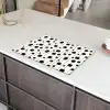 Grafisch - Modern - Zwart Inductie beschermer vinyl 3mm klein 276 -sfeer8