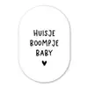 Huisje boompje baby - Spreuken - Quotes Wandcirkel Ovaal Forex klein -3d
