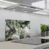 Luxe - Marmer - Groen keuken achterwand spatscherm klein -3d_schuin