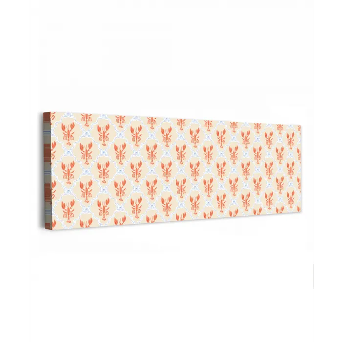 Zee - Kreeft  - Blauw - Geel - Oranje canvas 2cm klein 828 -z3d