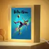 Neon - Voetbal - Schop - Kleurrijk Light Box met kabel (Kinderlampje) klein -zzzz_3d_website