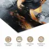 Kunst - Goud - Luxe - Abstract - Modern poster papier klein -closeup_NL