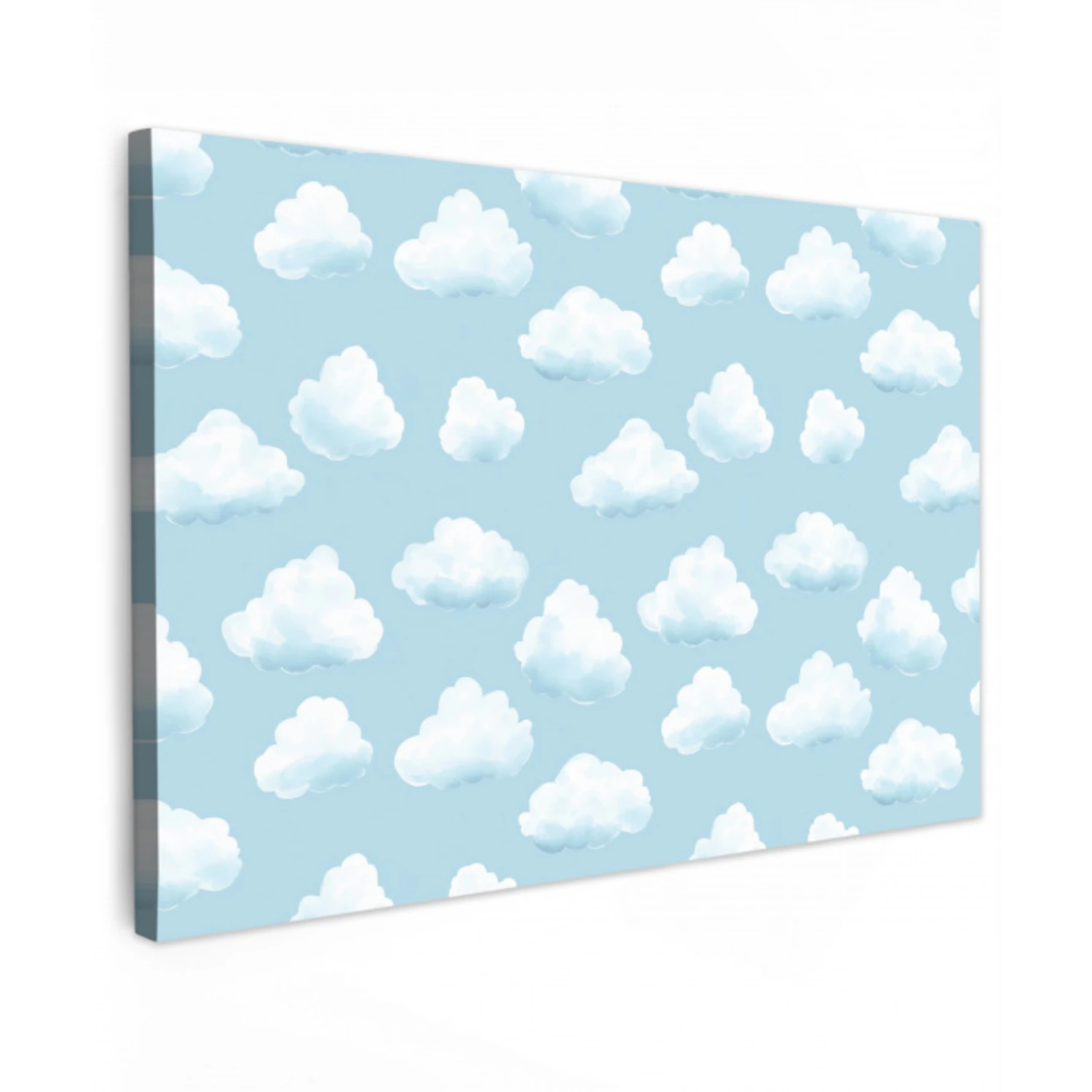 Wolken - Illustratie - Blauw canvas 2cm klein 34 -z3d
