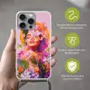 Vrouw - Abstract - Cirkel - Bloemen Hoesje iPhone 16 Pro Max met koord klein -sfeer2_NL