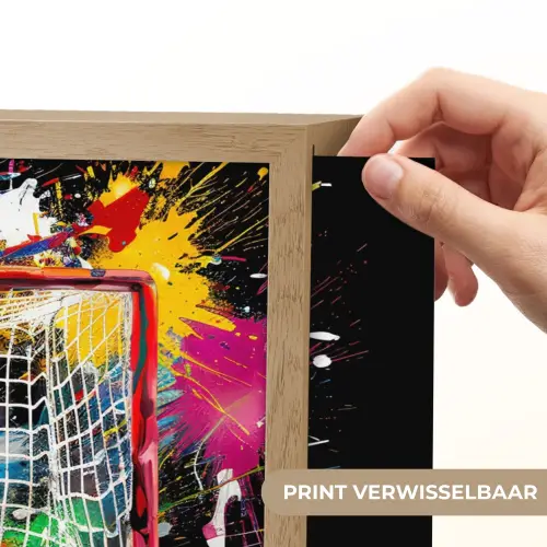 Graffiti - Sport - IJshockey - Hockey goal Light Box met batterij (Wandlamp) middel -USP_websiteprintNL