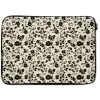 Bloemen - Dessin - Zwart laptophoes neopreen klein 279 -zkaufland3dotto