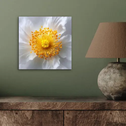 Wit - Bloem - Elegant aluminium wit klein -sfeer2