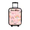 Regenboog - Patroon - Pastel Kinderkoffer - Zwart klein -3d