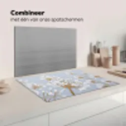 Illustratie - Bloemen - Blauw Inductie beschermer vinyl 3mm klein -wsfeer7_website