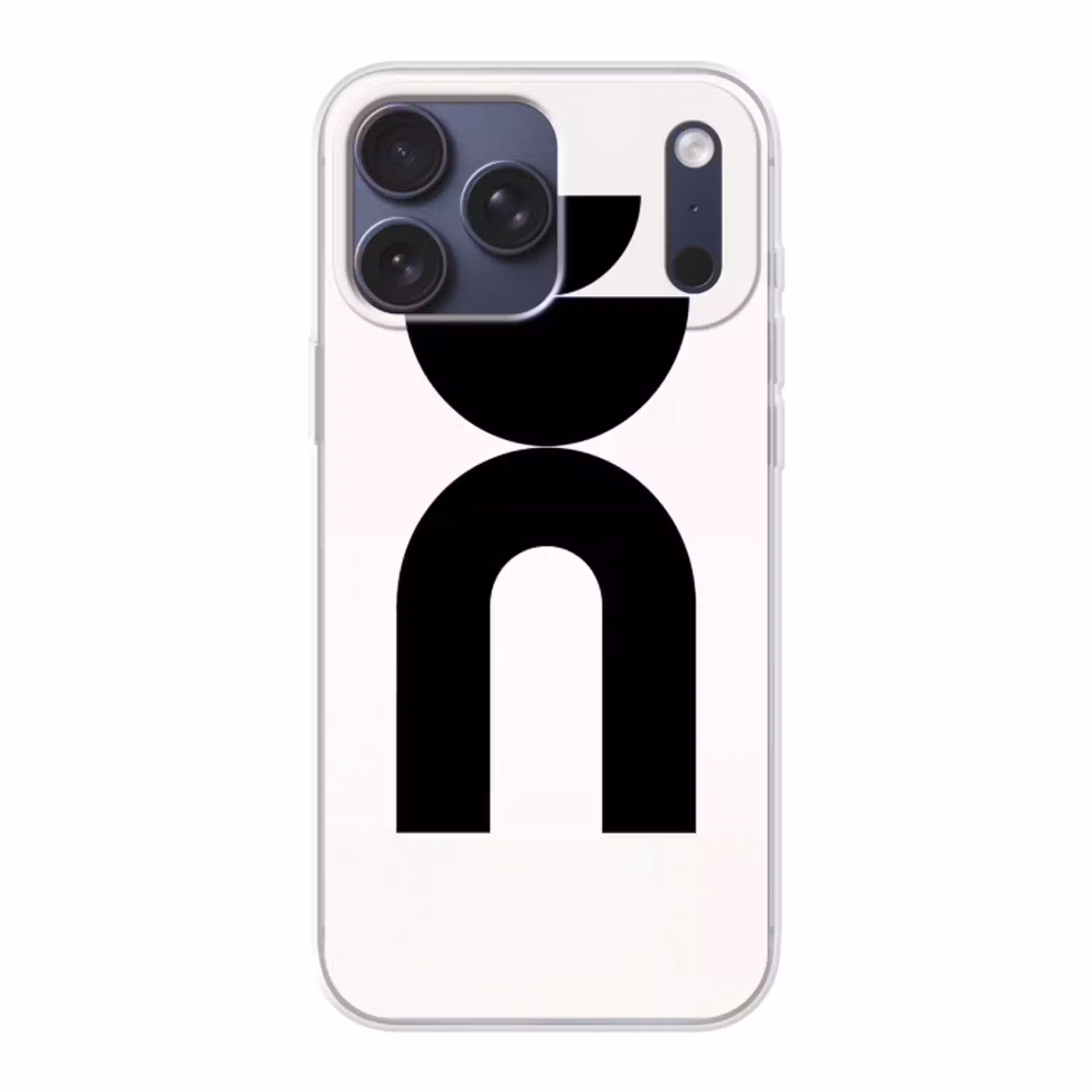 Minimalistisch - Kunst - Wit Telefoonhoesje iPhone 17 Pro Max klein -3d