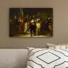 De Nachtwacht - Rembrandt van Rijn canvas 2cm klein -sfeer3