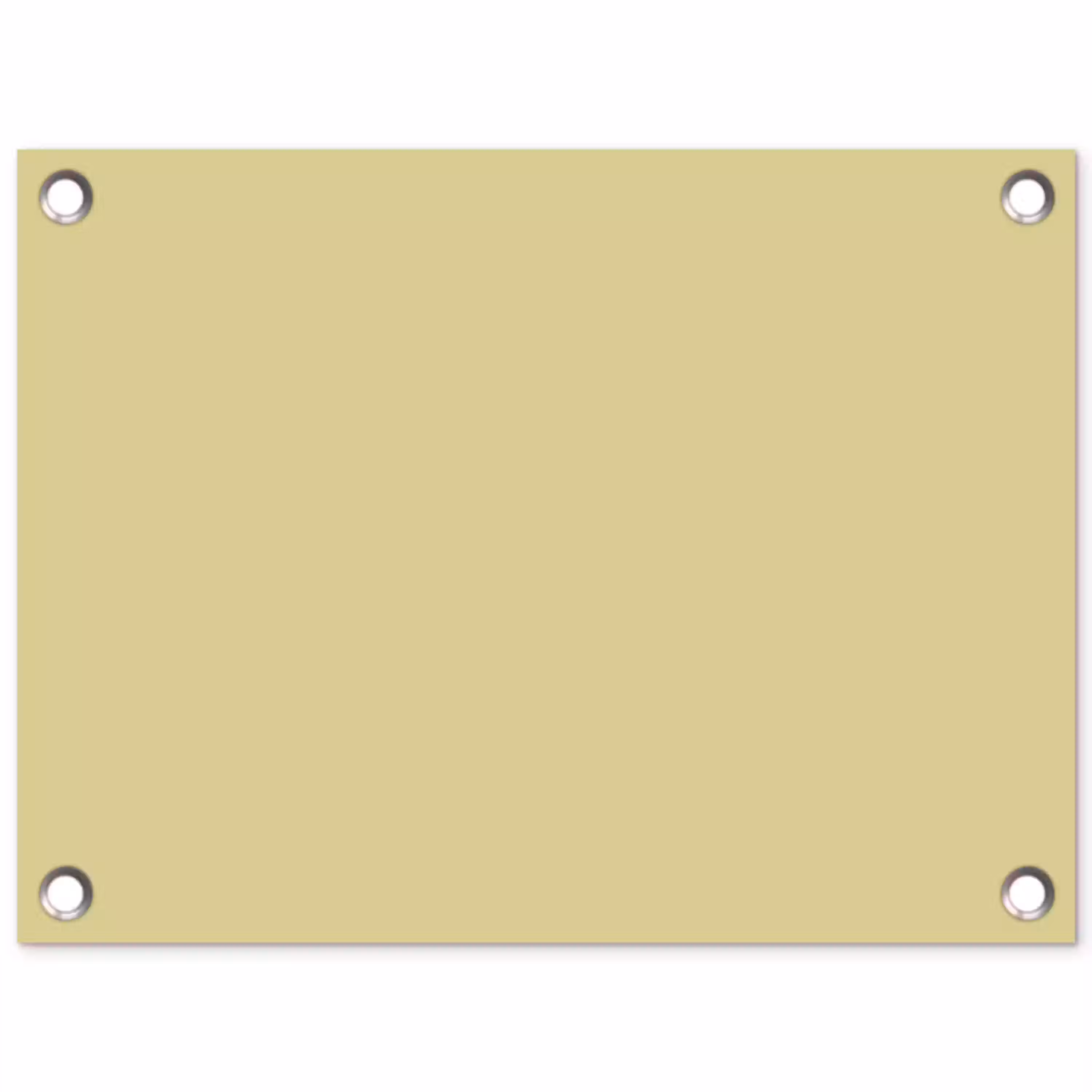 Golden - Clover - Geel tuinposter los doek klein 239 -3d