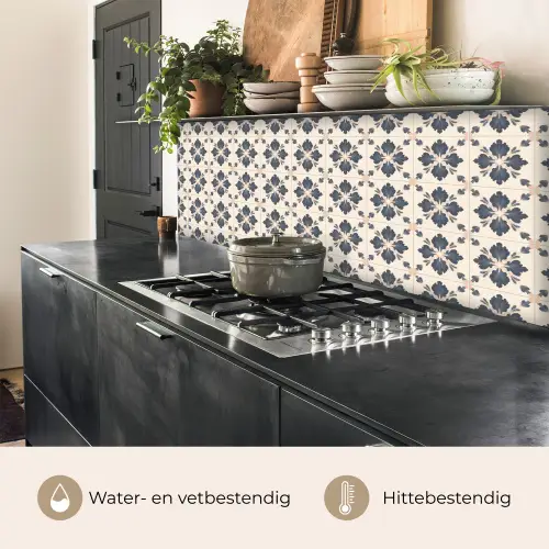 Bladvorm - Klassiek - Kleurrijk keuken achterwand 2 middel 871 -usp_NL
