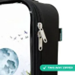 Busje vol dieren Kinderkoffer - Zwart klein -rits_UK