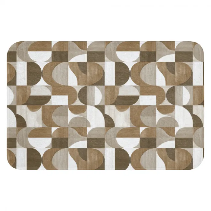 Abstract - Retro - Bruin WCmat klein 1009 -3d
