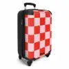 Squares - Rood/Roze NBS - Handbagage koffer - Kinderen Unisex middel -productfoto_3d