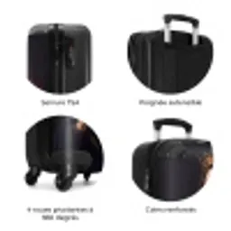 Ironisch - Tekst - Neon NBS - Handbagage koffer - Volwassenen Unisex middel zzzzzzzbolletjes_FR