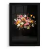 Vaas - Bloemen - Tulpen fotolijst zwart zonder passe partout klein -3d