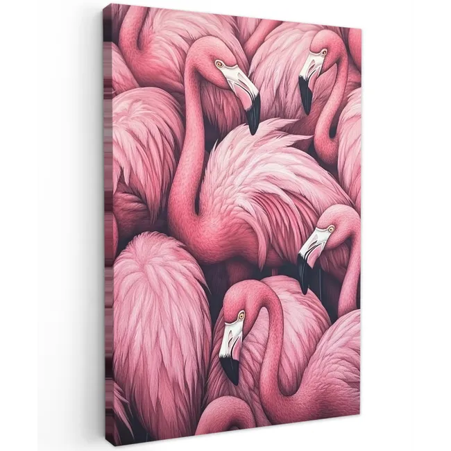 Flamingo - Roze - Dieren canvas 2cm klein -z3d