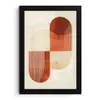 Bogen - Beige - Vormen fotolijst zwart zonder passe partout klein -3d
