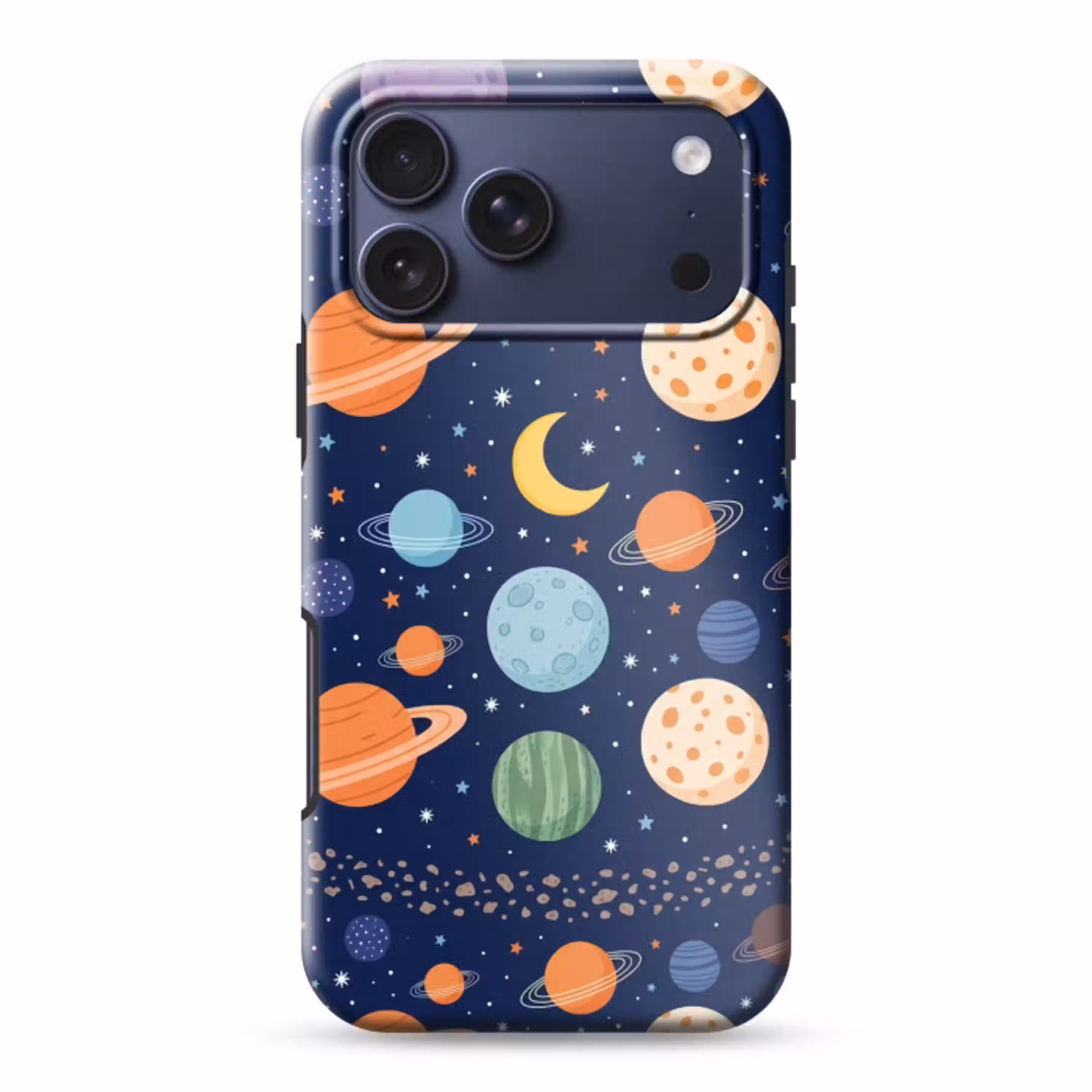 Ruimte - Planeten - Kleurrijk Toughcase MagSafe Apple iPhone 17 Pro Max klein -3d
