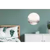 Rivierlandschap - Minimalistisch - Aardetinten Wandcirkel aluminium klein -slaapkamer