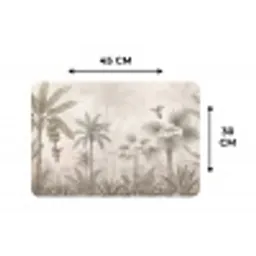 Jungle - Banenboom - Kolibrie - Beige Placemat vinyl groot -specs