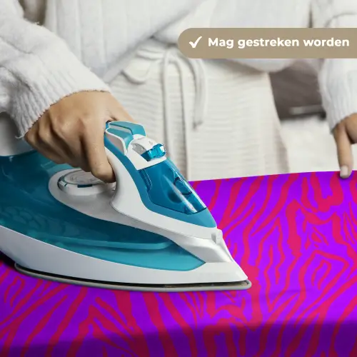 Zebra - Neon - Roze - Paars Wandkleed katoen klein 269 -sfeer9