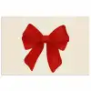 Strik - Symmetrisch - Rood - Lint poster papier klein -3d