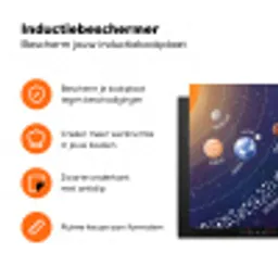 Planetenstelsel - Ruimte - Illustratie Inductie beschermer vinyl 3mm klein -zzzzzzz-td-ups