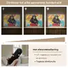 Graffiti - Aap - Street art - Dieren Light Box met batterij (Wandlamp) middel -USP_dimbaarNL