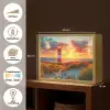 Vuurtoren - Zonsondergang - Duinen - Horizon Light Box met batterij (Wandlamp) middel -USP_websiteoverzichtNL
