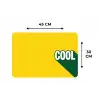 Cool - Geel - Groen Placemat vinyl groot -specs