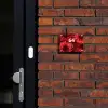 Rode bloemen - Modern Naambord Rechthoek middel -sfeer1-rechthoek-S
