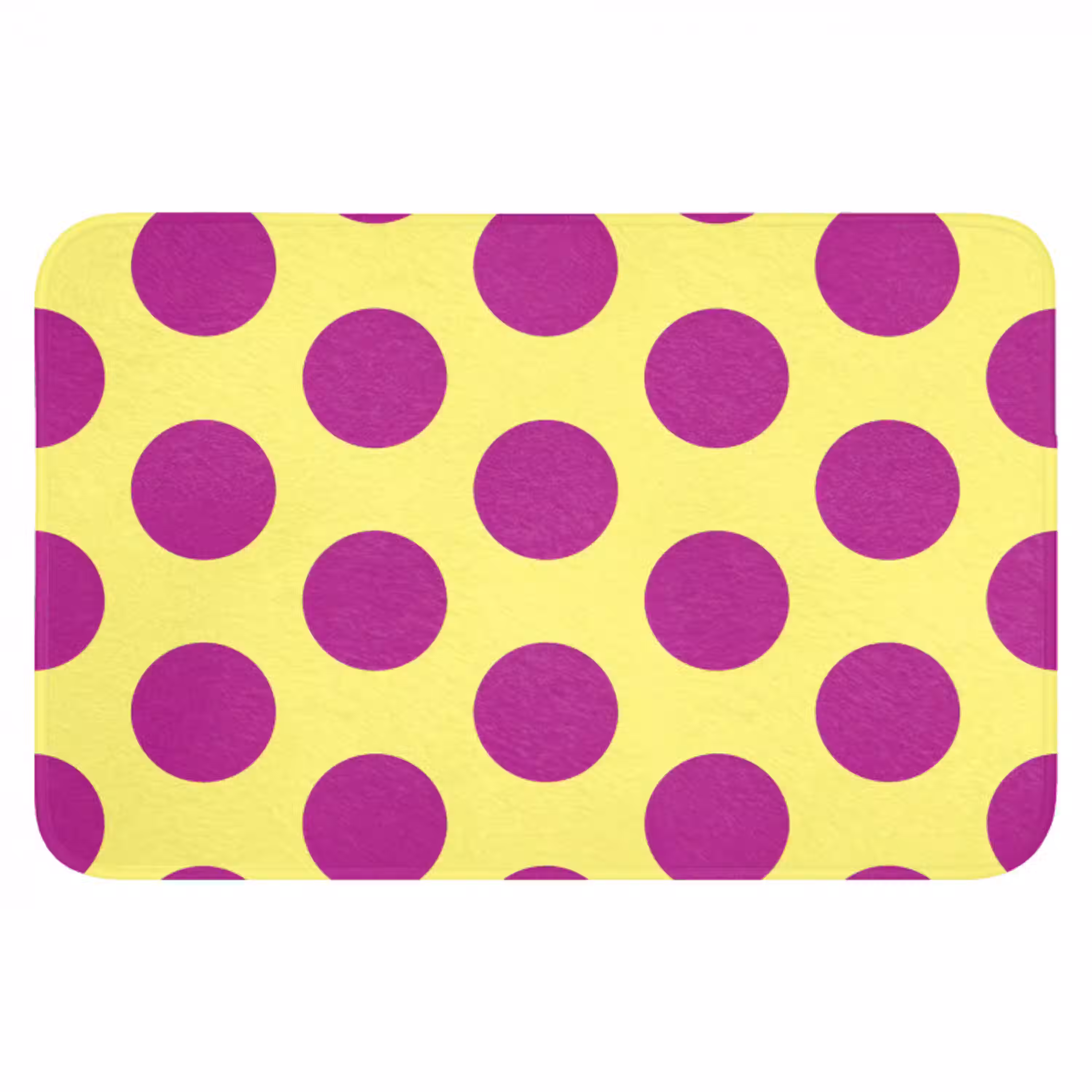 Dots - Klassiek - Geel Badmat klein 997 -3d