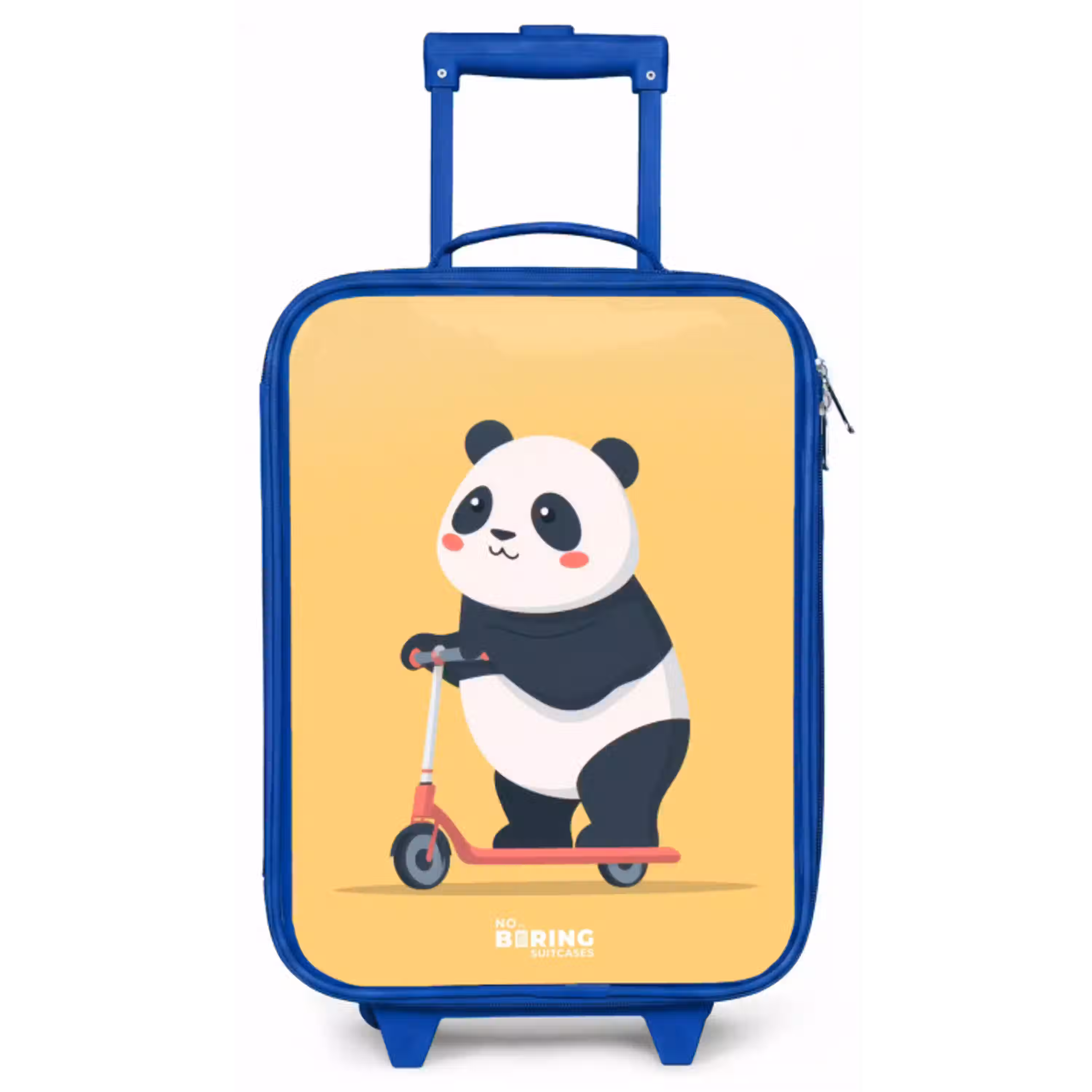 Panda - Step - Geel Kinderkoffer - Blauw klein -zz3dotto