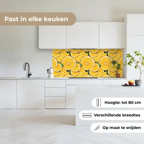 Grafisch - Citroenschijven - Blaadjes keuken achterwand 2 middel 871 -sfeer4_NL