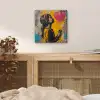 Graffiti - Meisje - Ballon - Street art aluminium wit klein -sfeer3