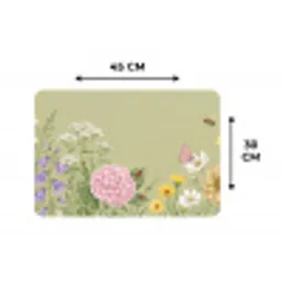 Botanisch - Bloemen - Kleurrijk Placemat vinyl groot -specs
