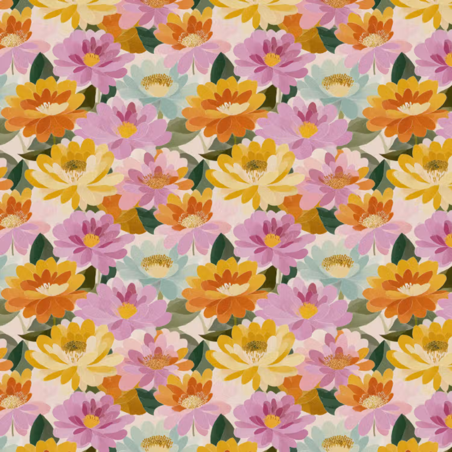Behang - Lelies - Aquarel - Pastel