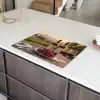 Wijn - Glazen - Druiven - Wijngaard Inductie beschermer vinyl 3mm klein -sfeer8