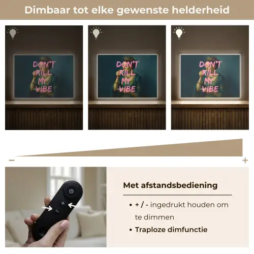 Vrouw - Portret - Kroon Light Box met batterij (Wandlamp) middel -USP_dimbaarNL