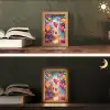 Hartjes - Kleuren - Kunst - Liefde Light Box met kabel (Tafellamp) klein -sfeer3