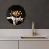 Stilleven - Perziken - Vintage KitchenYeah - Keuken - Wandcirkel Forex klein -sfeer1