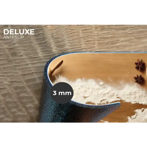 Hout - Wereldkaart - Bakken - Keuken Placemat vinyl groot -closeup